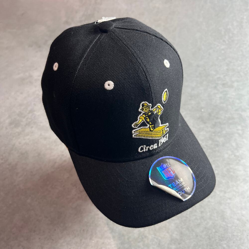 Pittsburgh Steelers NFL Circa 1961 Logo Adjustable Cap Youth Hat One Size NWT